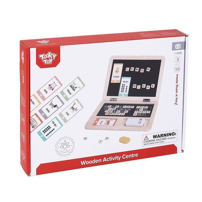 Tooky Toy fából készült kisgyerek laptop - BBLOVE | Bababolt és webshop