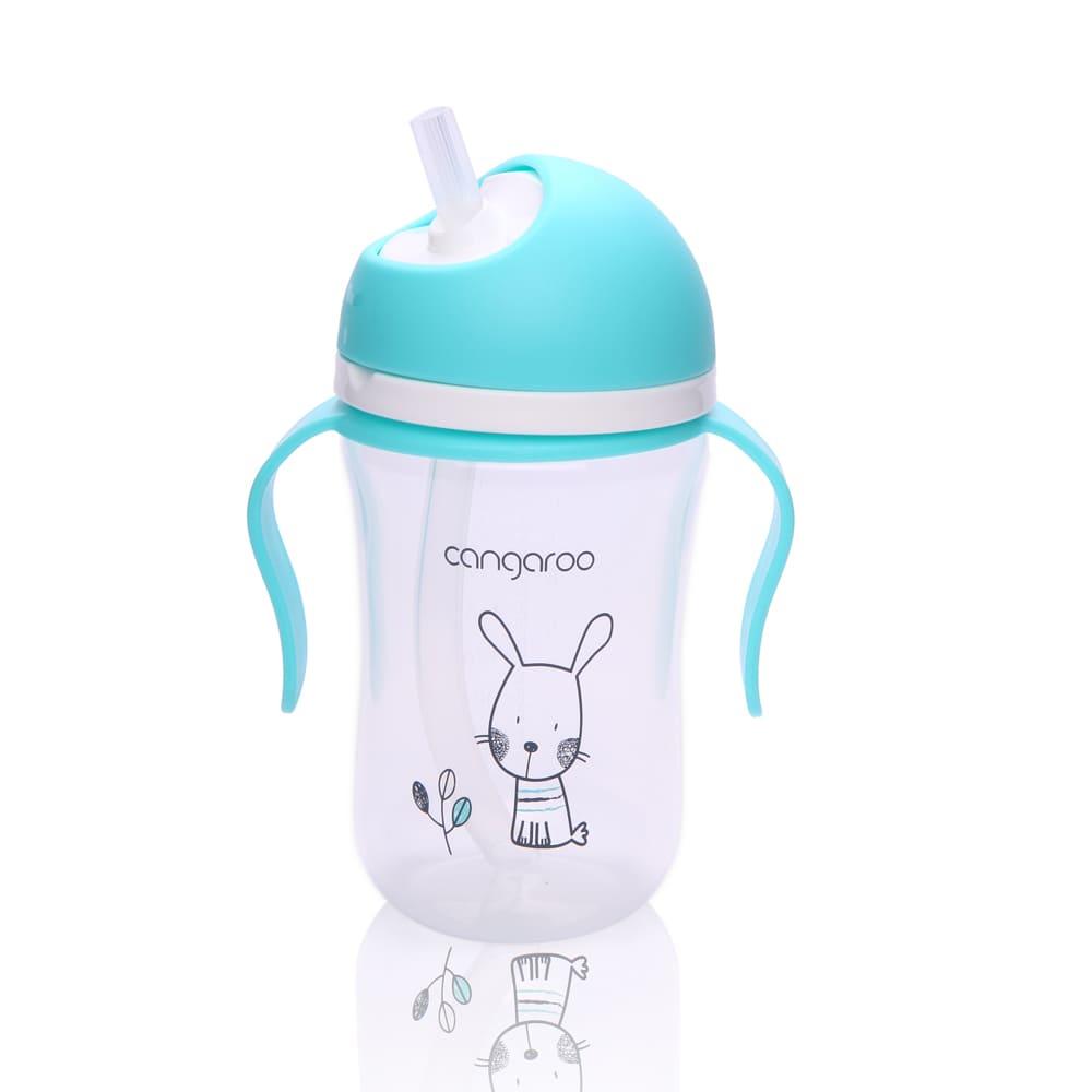 Cangaroo Bunny szívószálas itatópohár kék