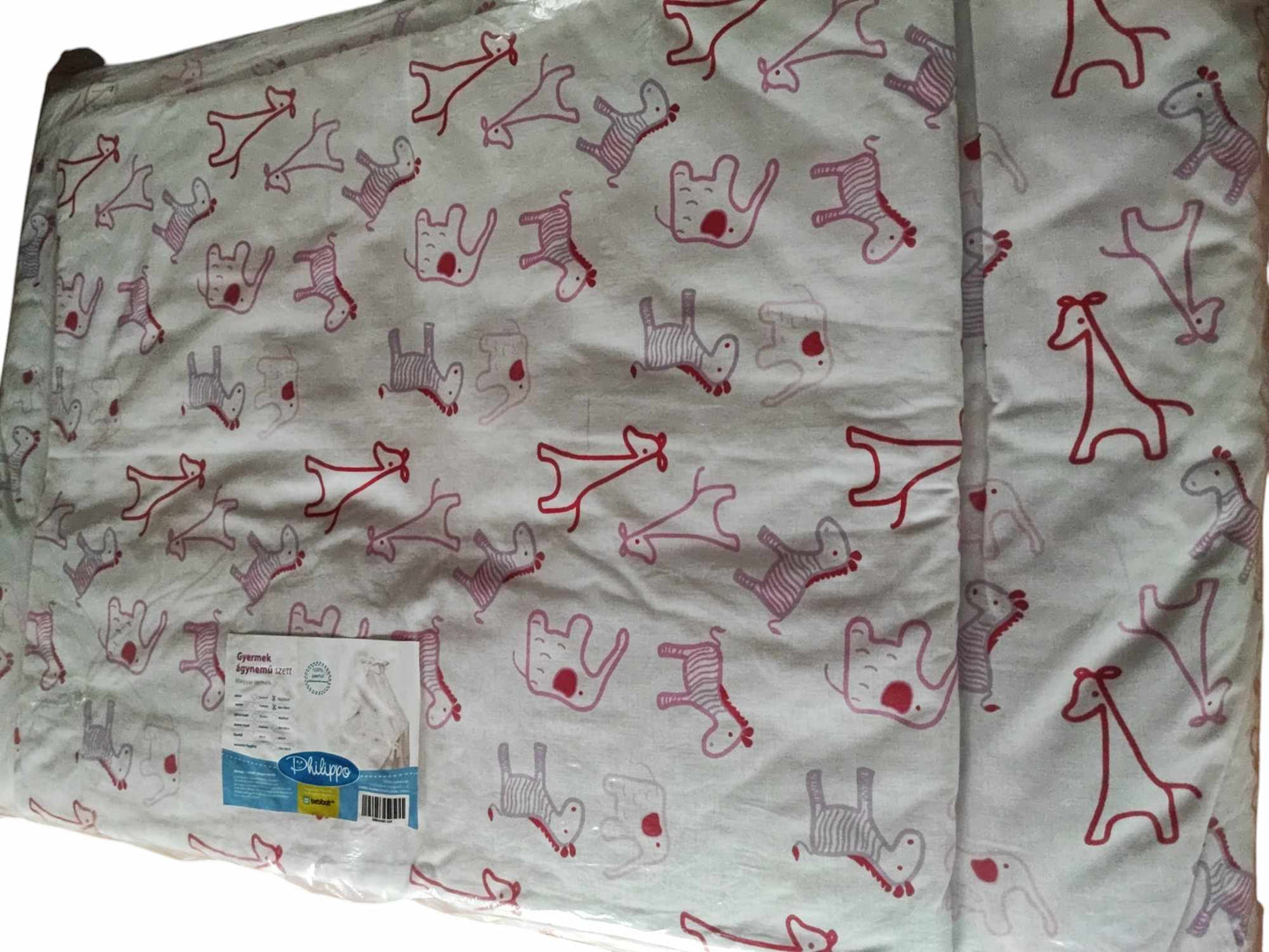 Philippo gyermek ágynemű szett pink zebra
