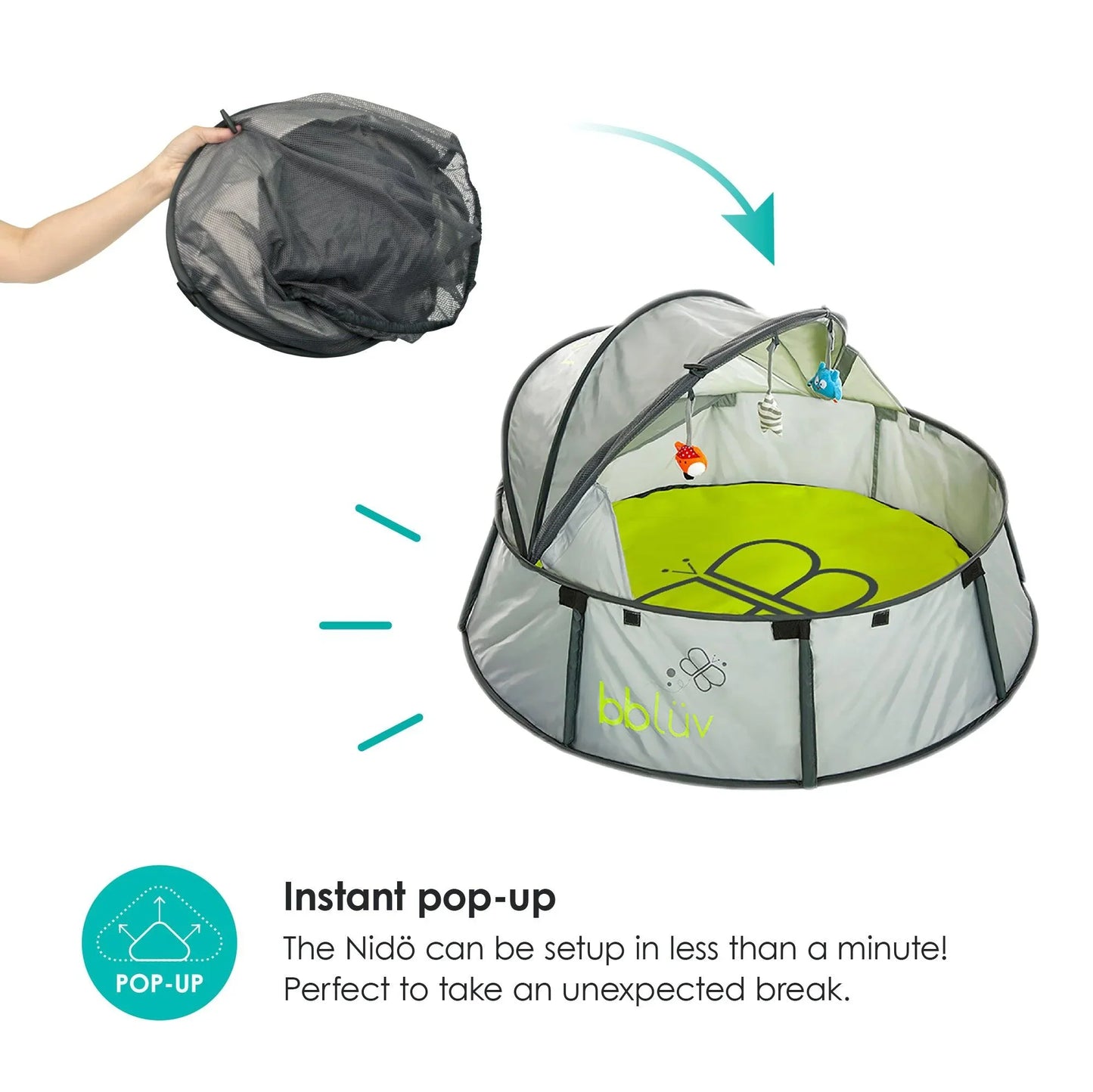 Bblüv Nidö pop up babasátor szúnyoghálóval - BBLOVE | Bababolt és webshop