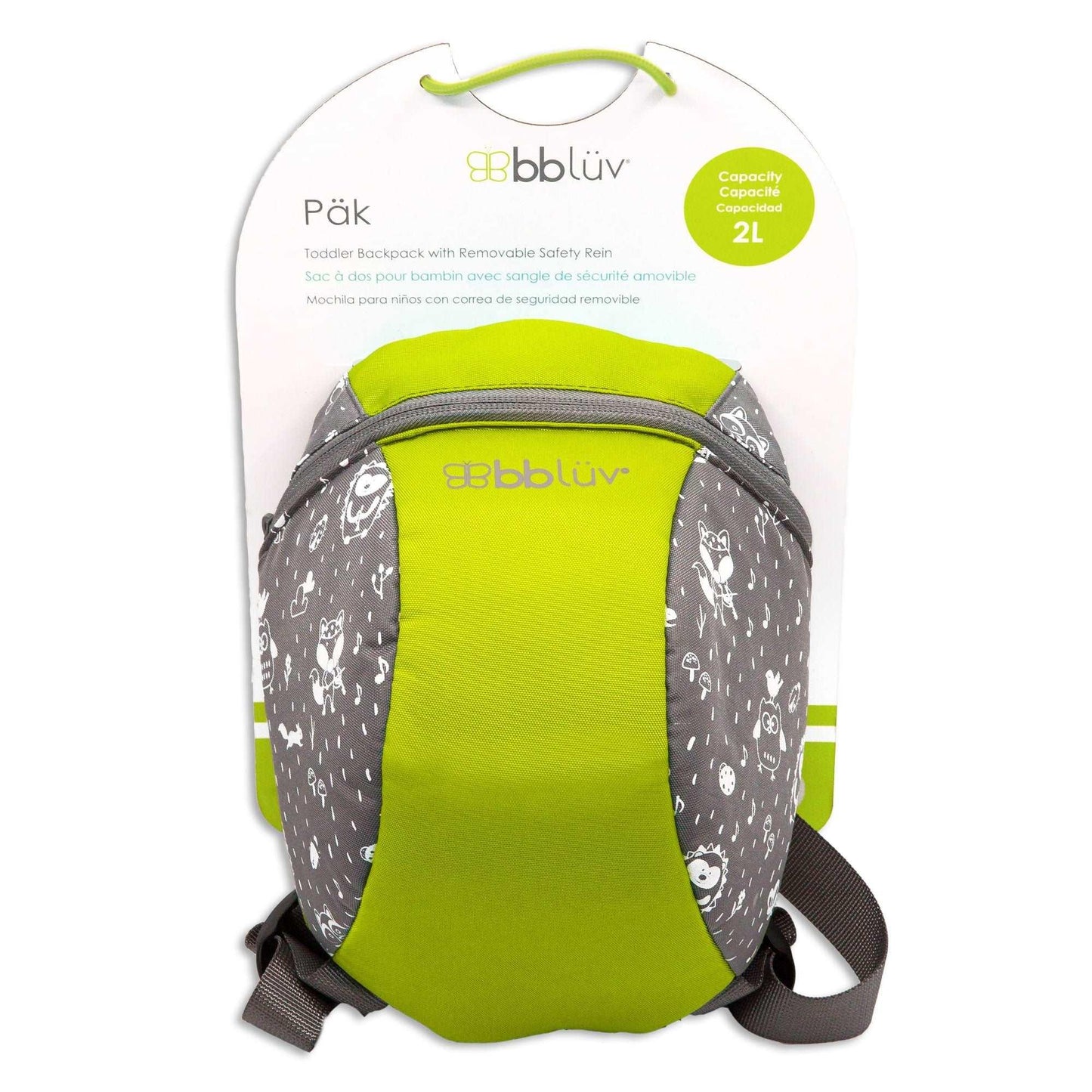 Bblüv Pak hátizsák hevederrel aqua,lime,pink