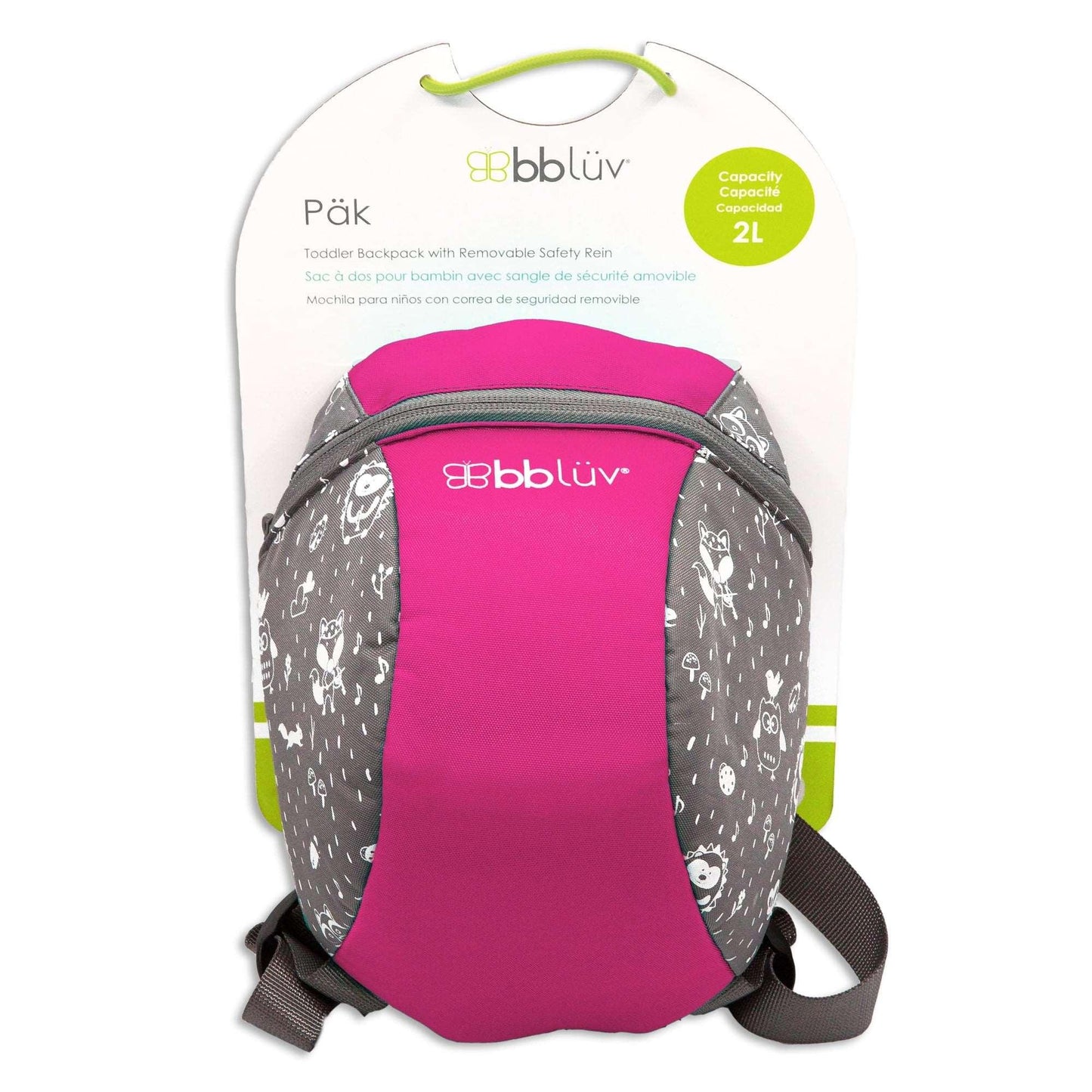 Bblüv Pak hátizsák hevederrel aqua,lime,pink