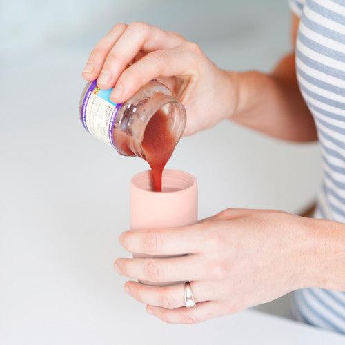 Boon Squirt szilikon etetőkanál menta,pink