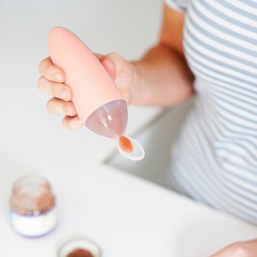 Boon Squirt szilikon etetőkanál menta,pink