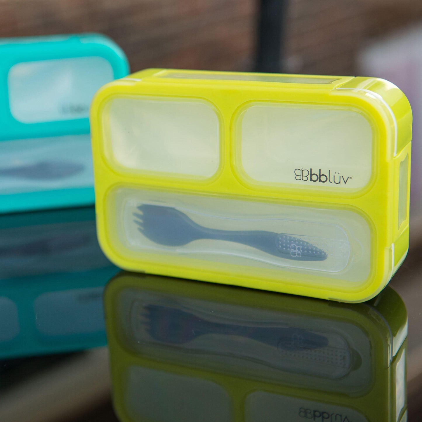 Bblüv Bentö ételtároló doboz aqua,lime