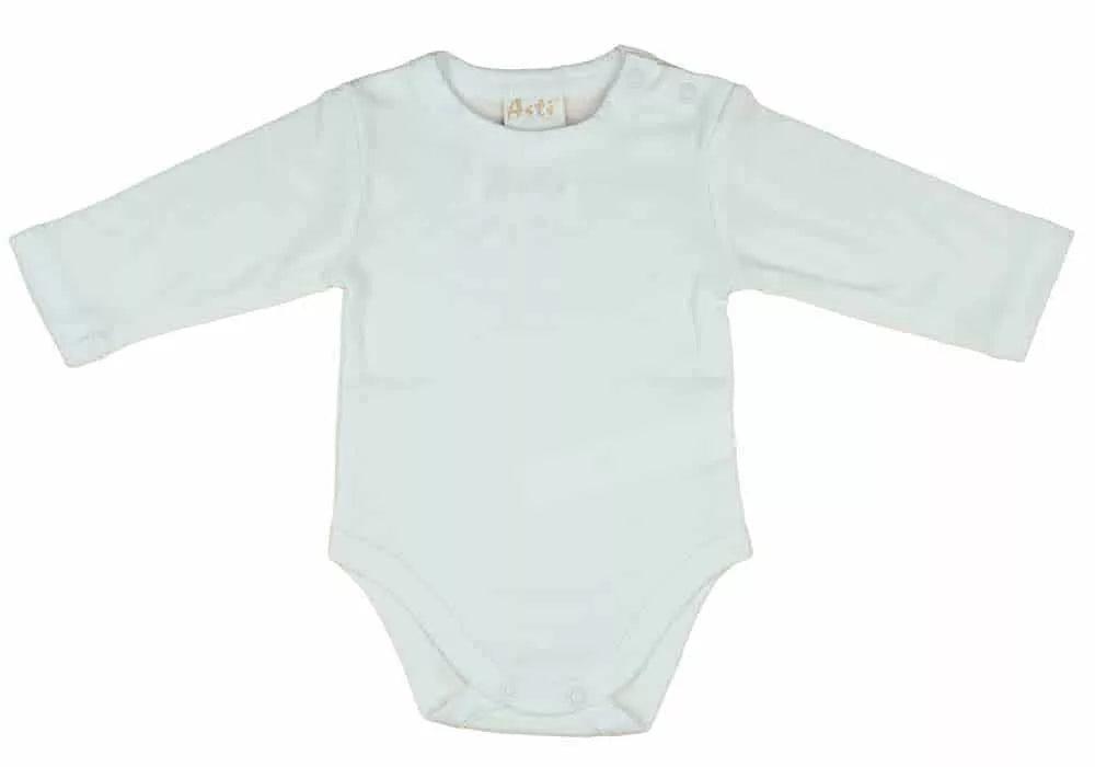 Baby body hosszú ujjú 62 krém szín,68 krém szín,74 fehér szín