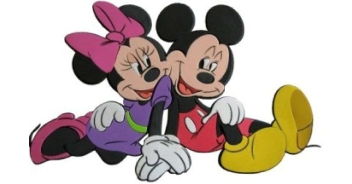 Disney habszivacs fali dekoráció Minnie&Mickey