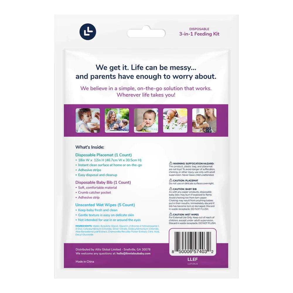 LinnieLou 3 az 1 eldobható etetési szett - BBLOVE | Bababolt és webshop