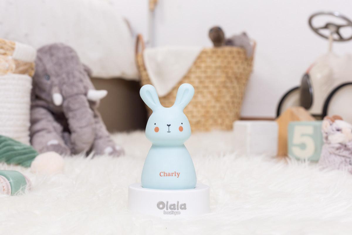 Olala Rabbit solo éjszakai fény fehér,kék,pink