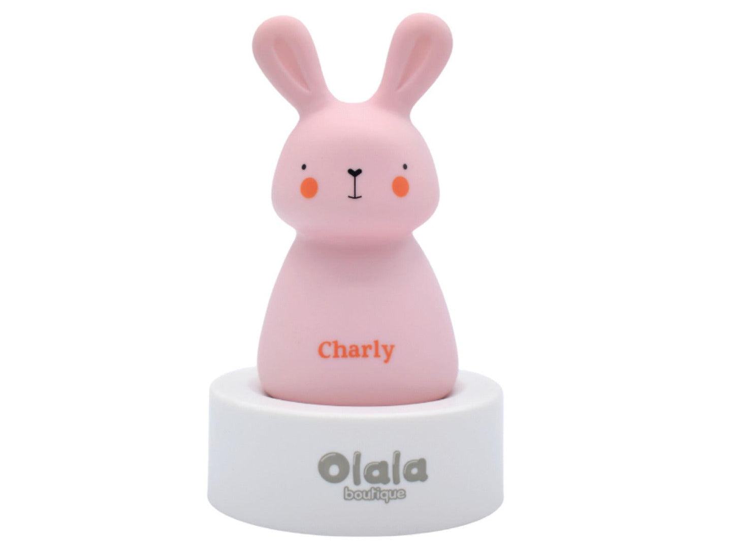Olala Rabbit solo éjszakai fény pink
