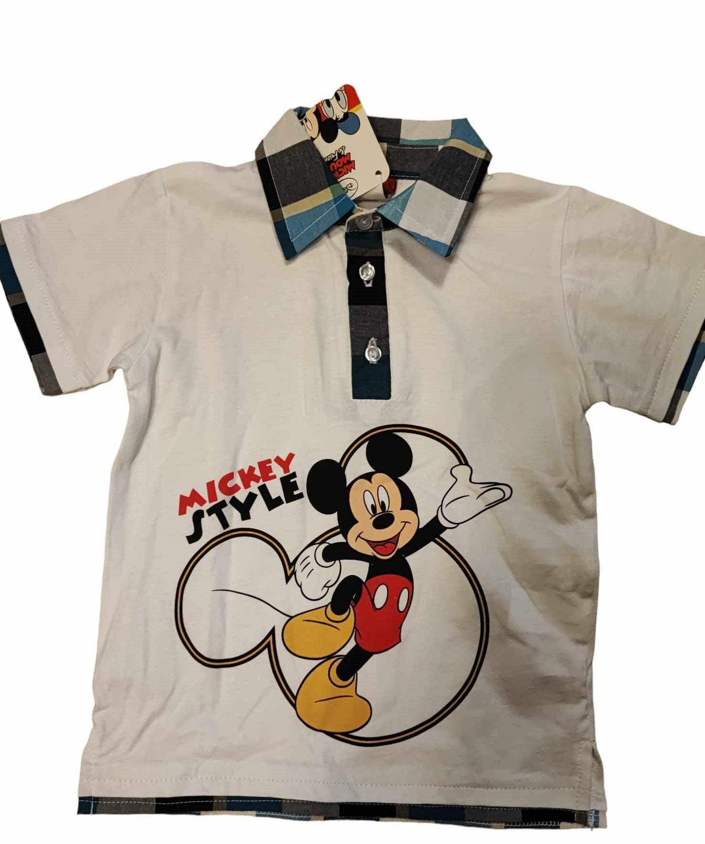 Disney Mickey Mouse galléros kisfiú póló 104,98,122