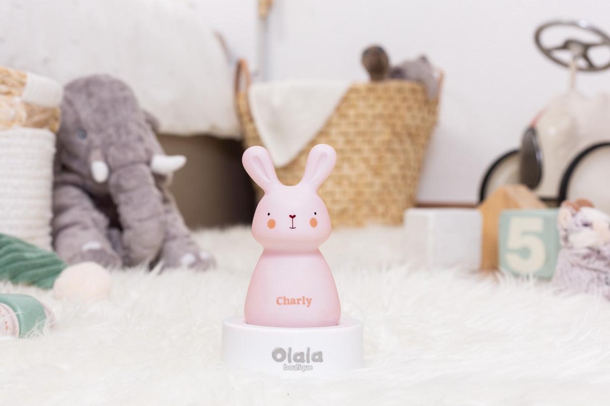 Olala Rabbit solo éjszakai fény fehér,kék,pink