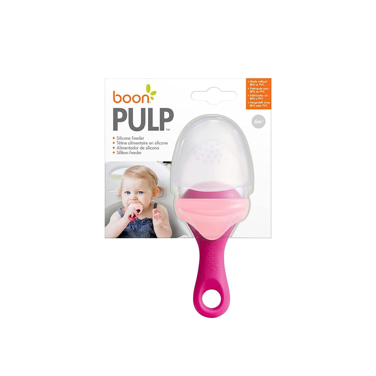 Boon Pulp tölthető rágóka rózsaszín,menta,kék