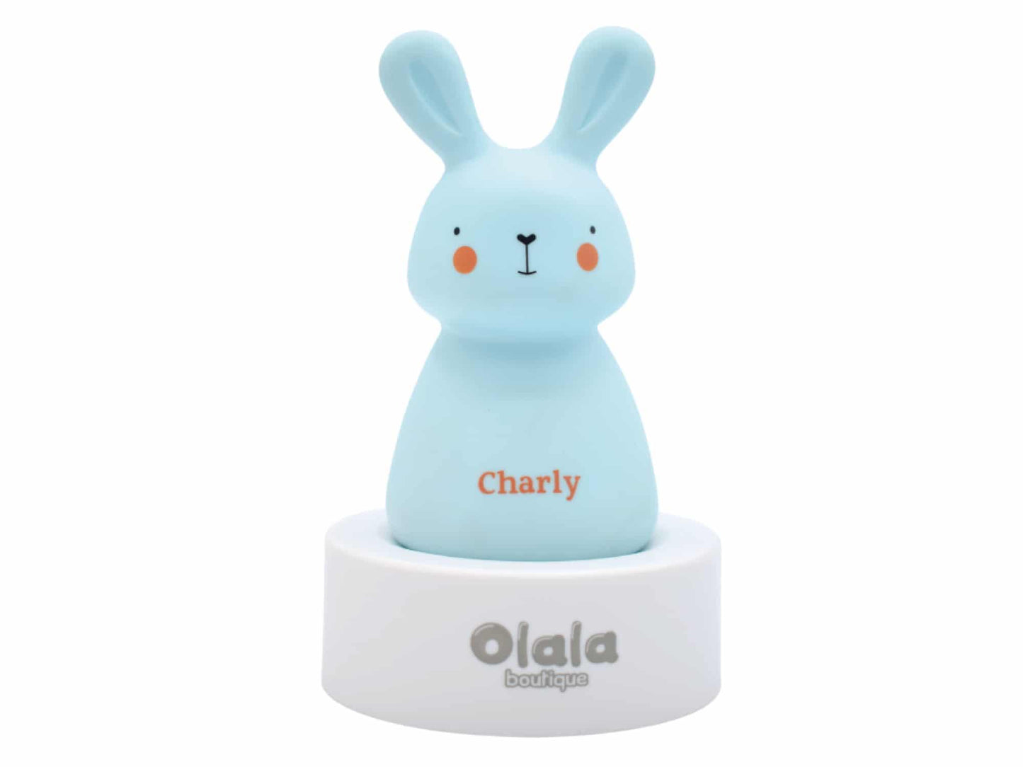 Olala Rabbit solo éjszakai fény fehér,kék,pink