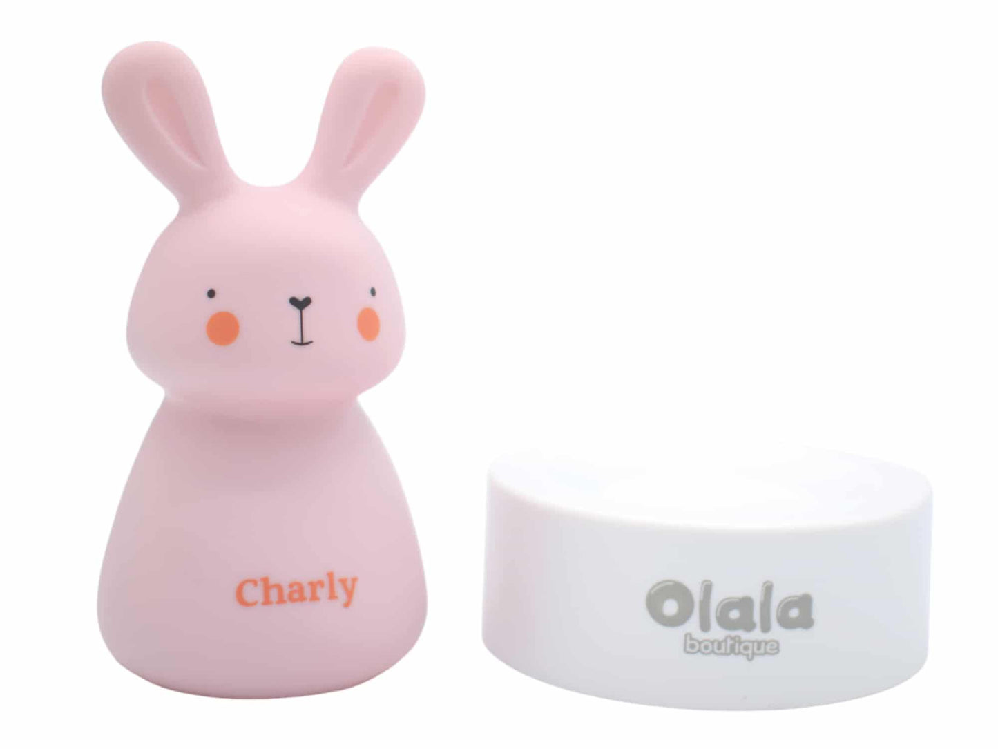 Olala Rabbit solo éjszakai fény fehér,kék,pink