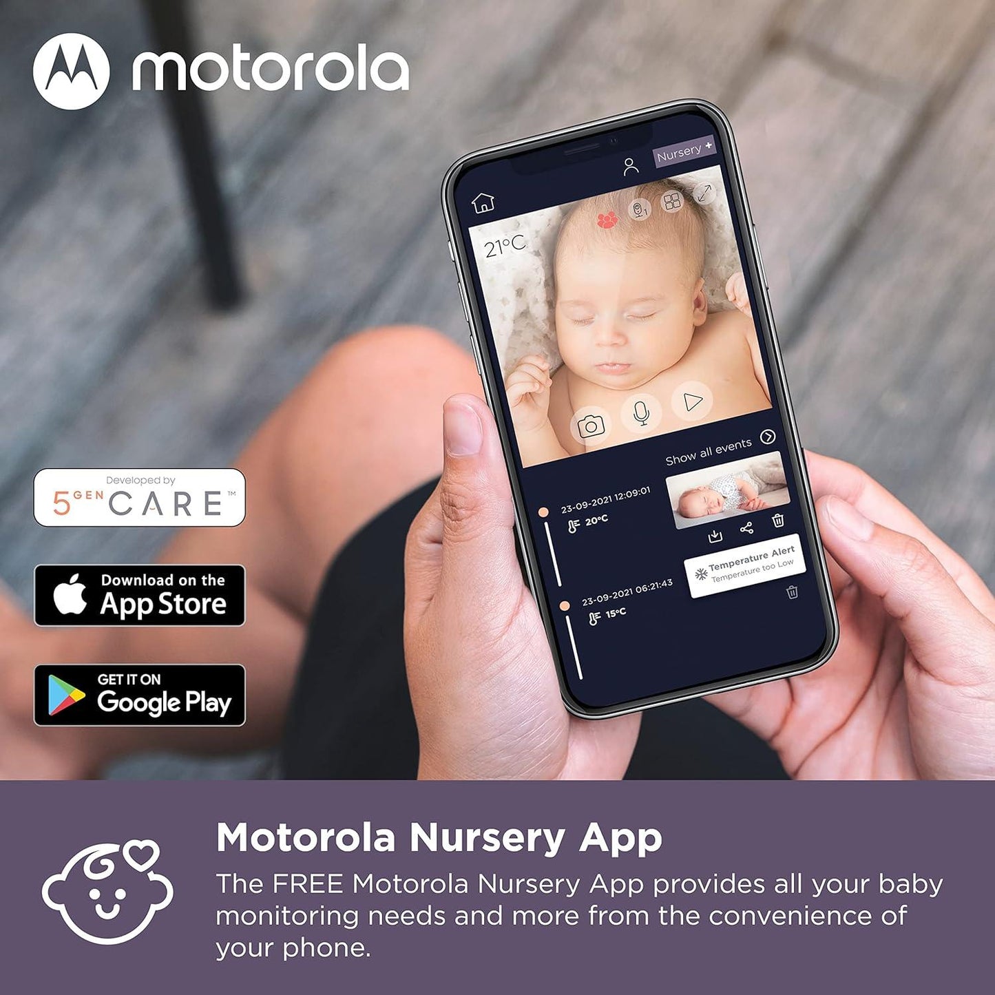 Motorola VM855 Connect kamerás babaőrző