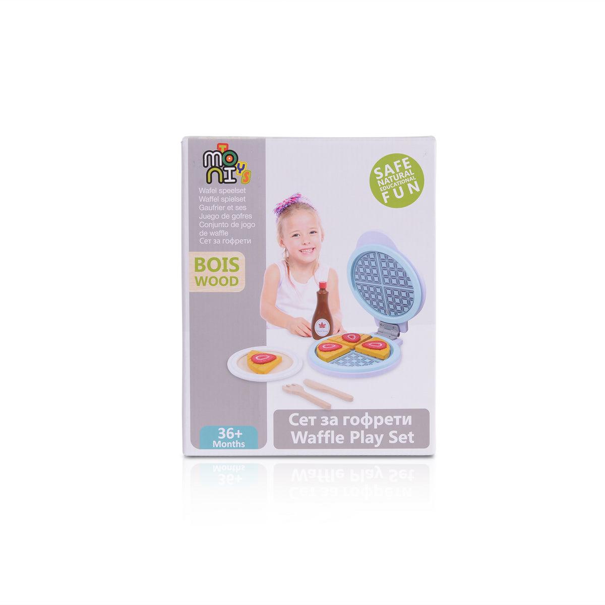 Moni Wooden waffle set fajáték