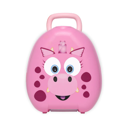 My Carry Potty hordozható bili pink dino