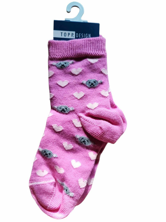 Topp Design Collection kislány zokni szivecskés