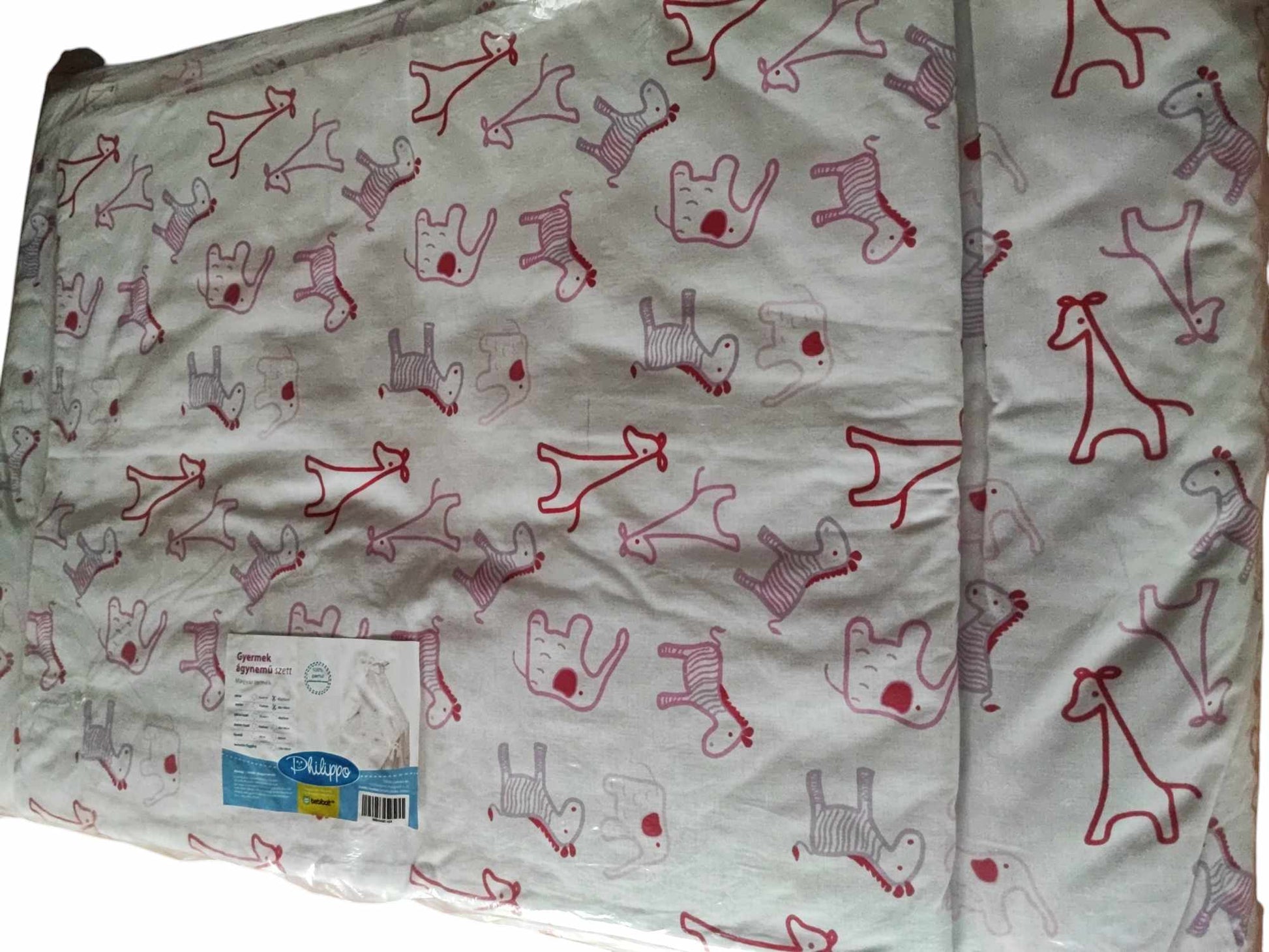 Philippo gyermek ágynemű szett pink zebra