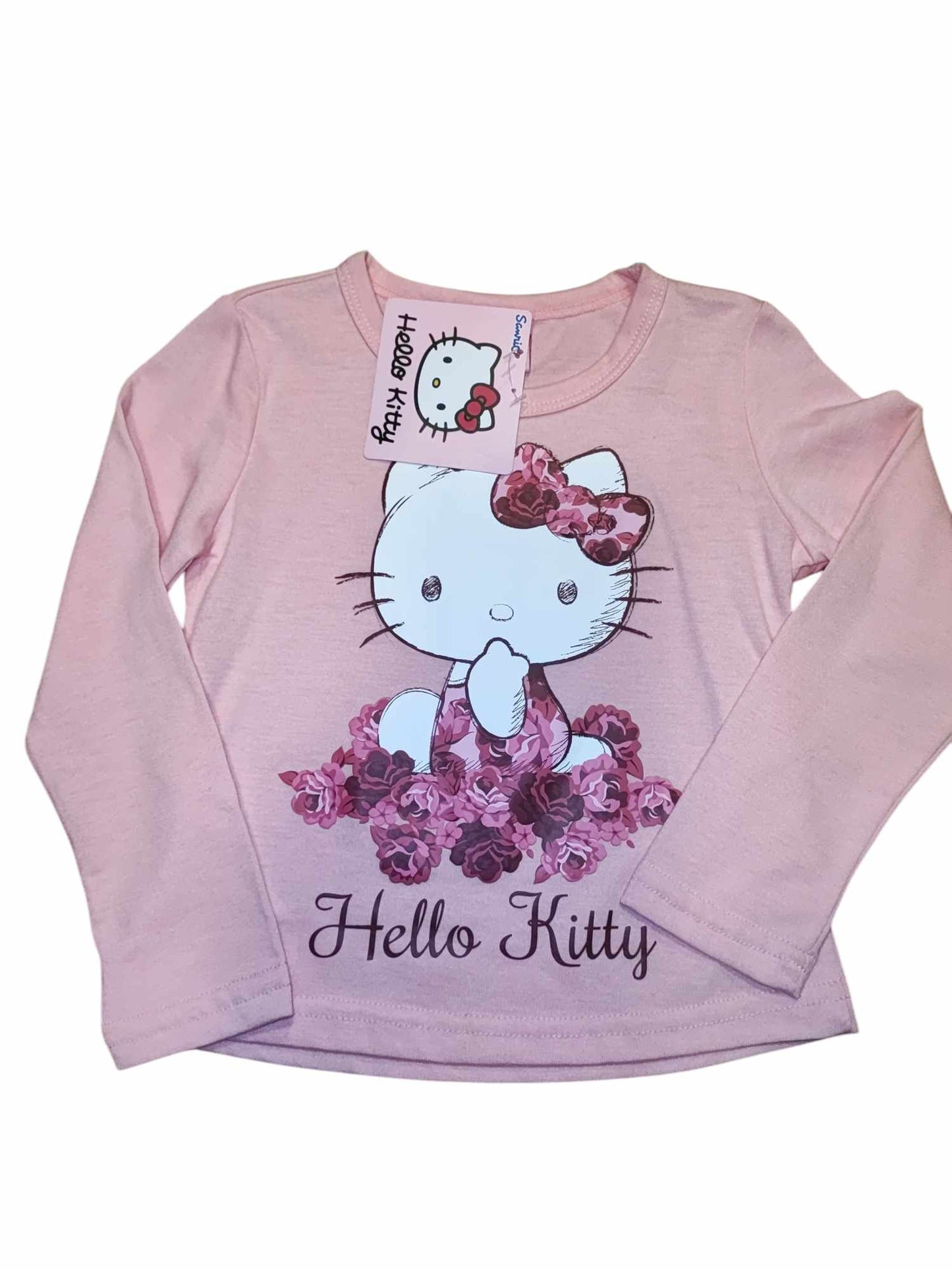 Hello Kitty pamut felső pink 2-3 éves,pink 5-6 éves