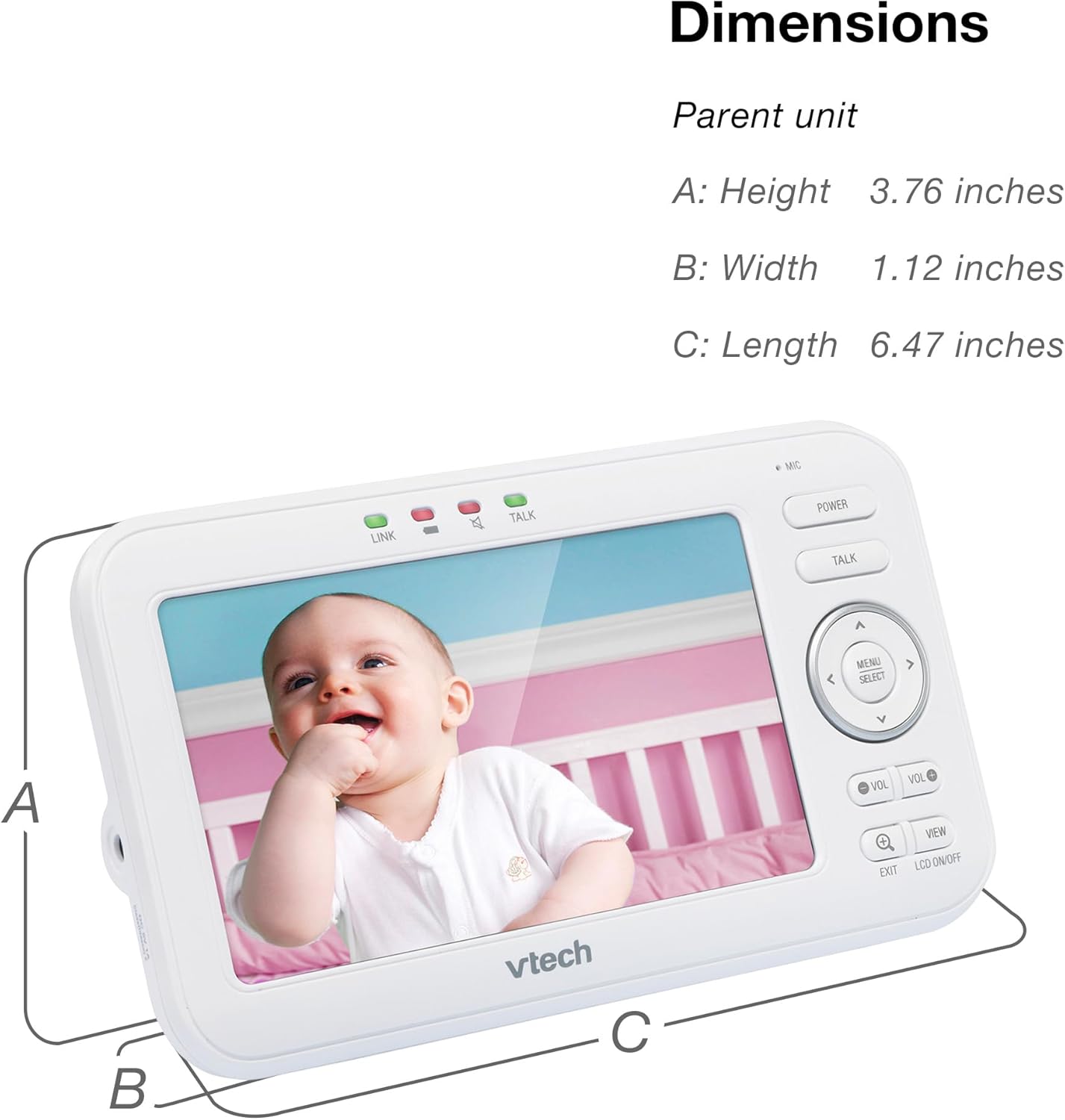Vtech VM5254 Digitális kamerás babaőrző adaptív éjszakai fénnyel