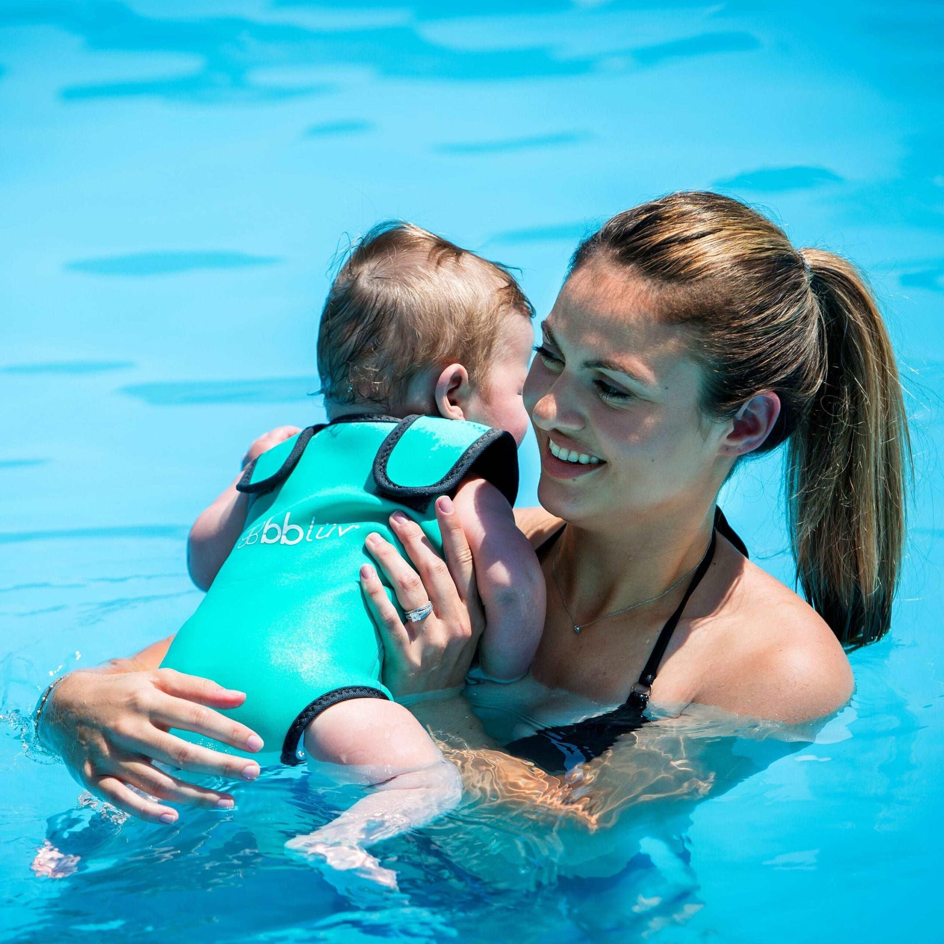 Bblüv Wrap neoprén baba úszódressz aqua / 0-6 hó,szürke / 0-6 hó,aqua / 6-18 hó,szürke / 6-18 hó