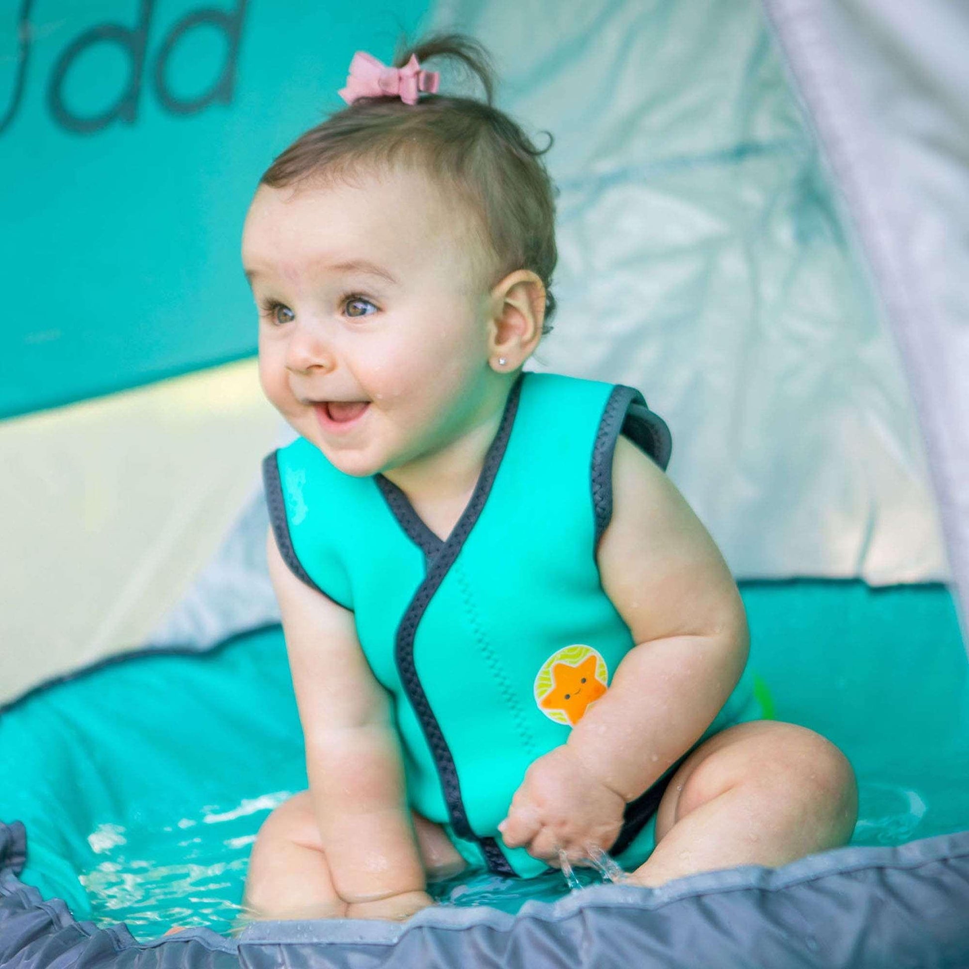 Bblüv Wrap neoprén baba úszódressz aqua / 0-6 hó,szürke / 0-6 hó,aqua / 6-18 hó,szürke / 6-18 hó