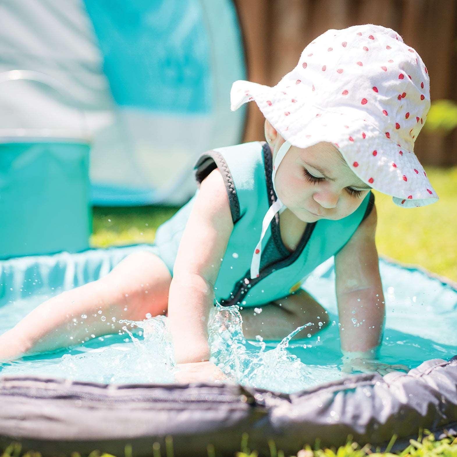 Bblüv Wrap neoprén baba úszódressz aqua / 0-6 hó,szürke / 0-6 hó,aqua / 6-18 hó,szürke / 6-18 hó