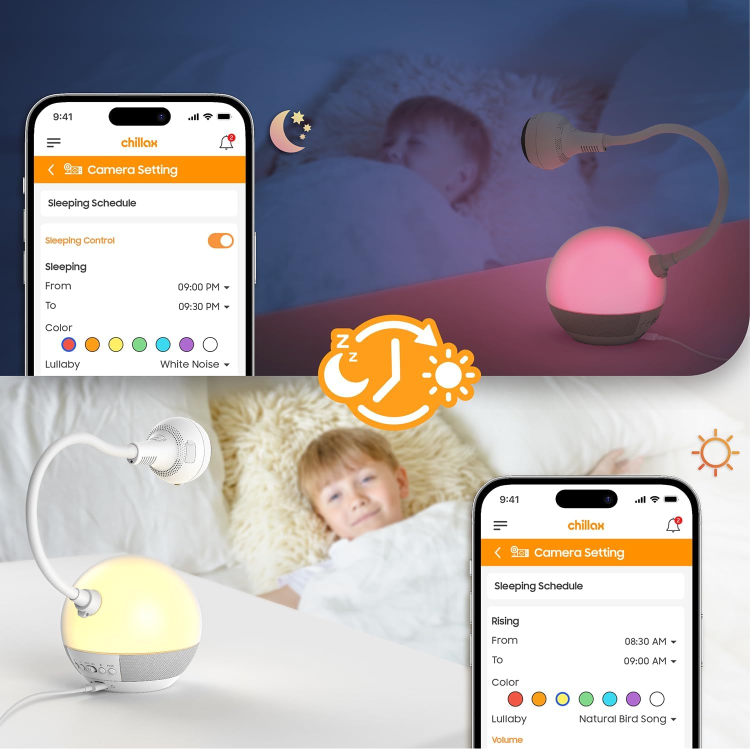 Chillax DM610 Giraffe 360° forgatható wifis kameás bébiőr