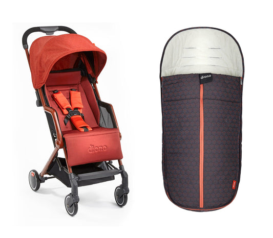 Diono Traverze Copper Cube babakocsi + bundazsák szett hive orange,premium dark grey,balck,grey linear