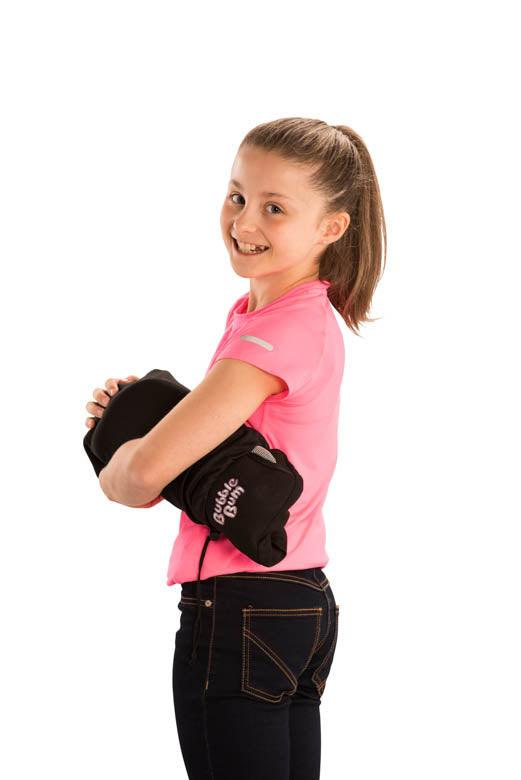 Bubblebum felfújható autós ülésmagastíó fekete,rózsaszín