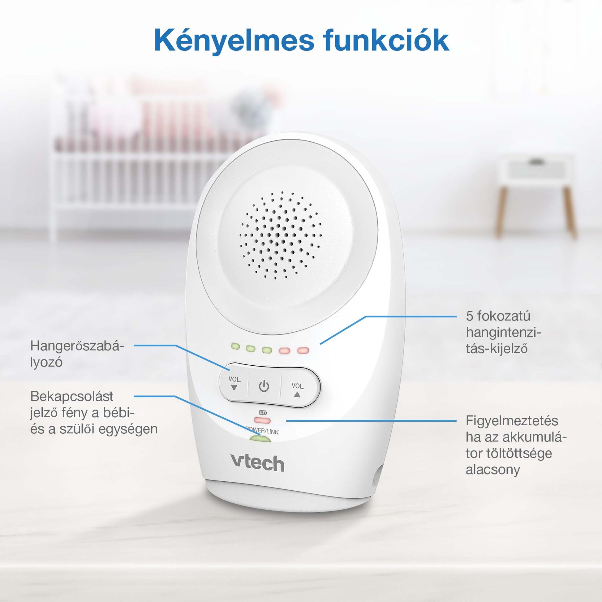 Vtech DM1111 audió babaőrző