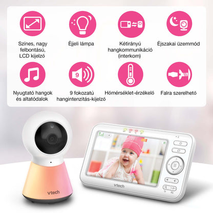 Vtech VM5254 Digitális kamerás babaőrző adaptív éjszakai fénnyel
