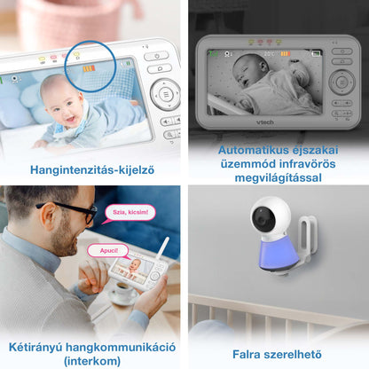 Vtech VM5254 Digitális kamerás babaőrző adaptív éjszakai fénnyel