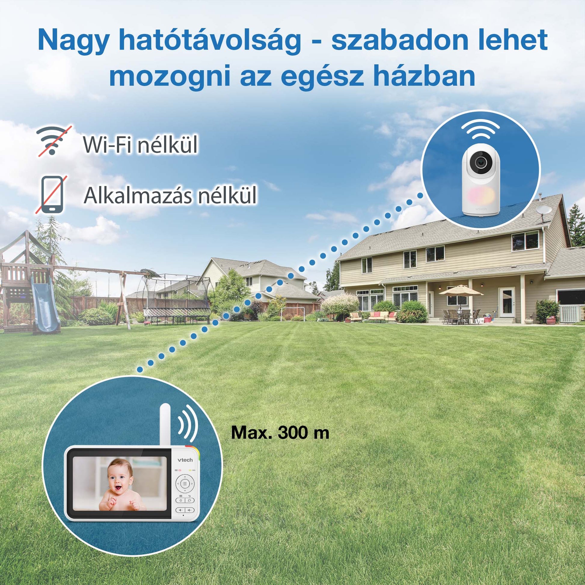 Vtech VM5367 forgatható és dönthető kamerás babaőrző