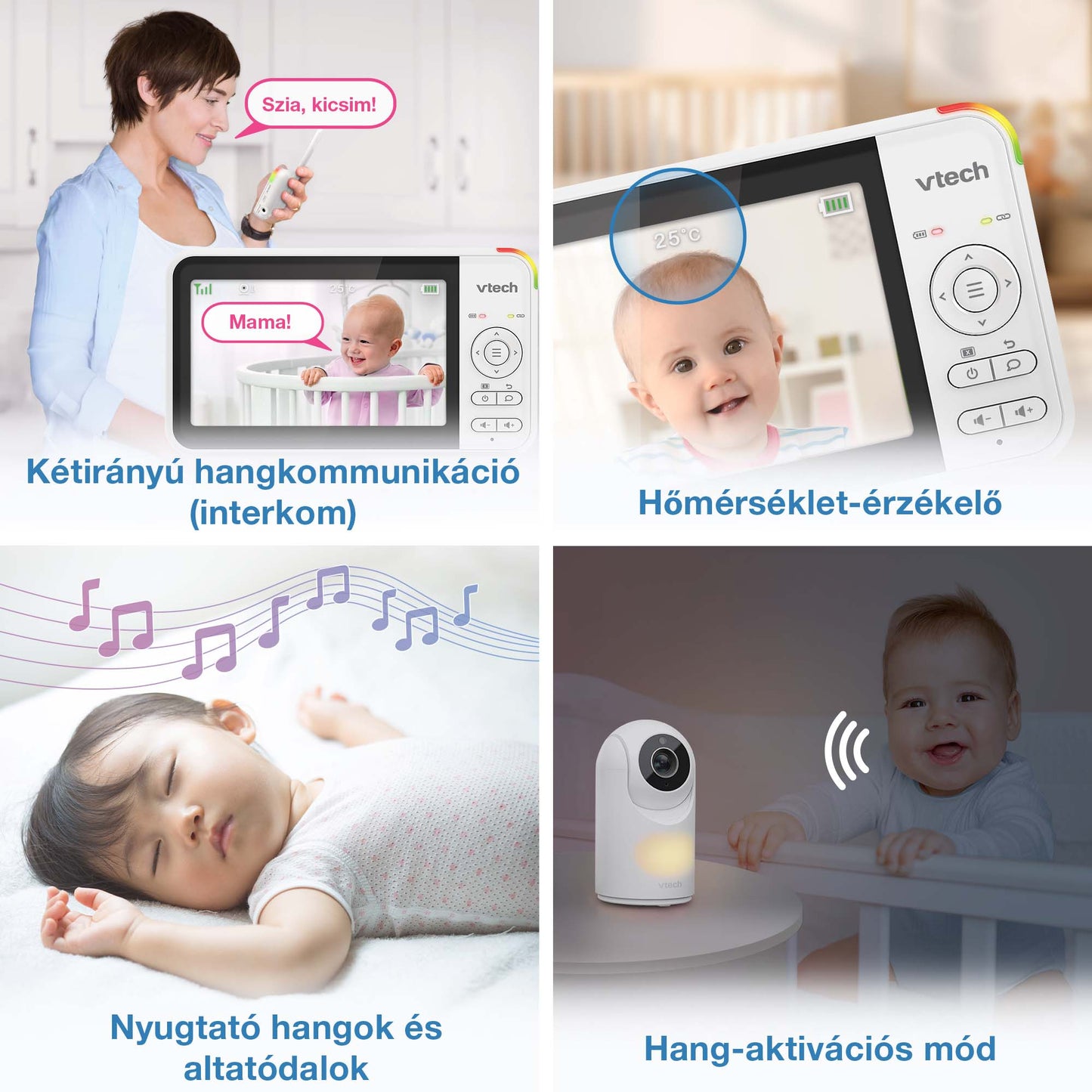 Vtech VM5367 forgatható és dönthető kamerás babaőrző