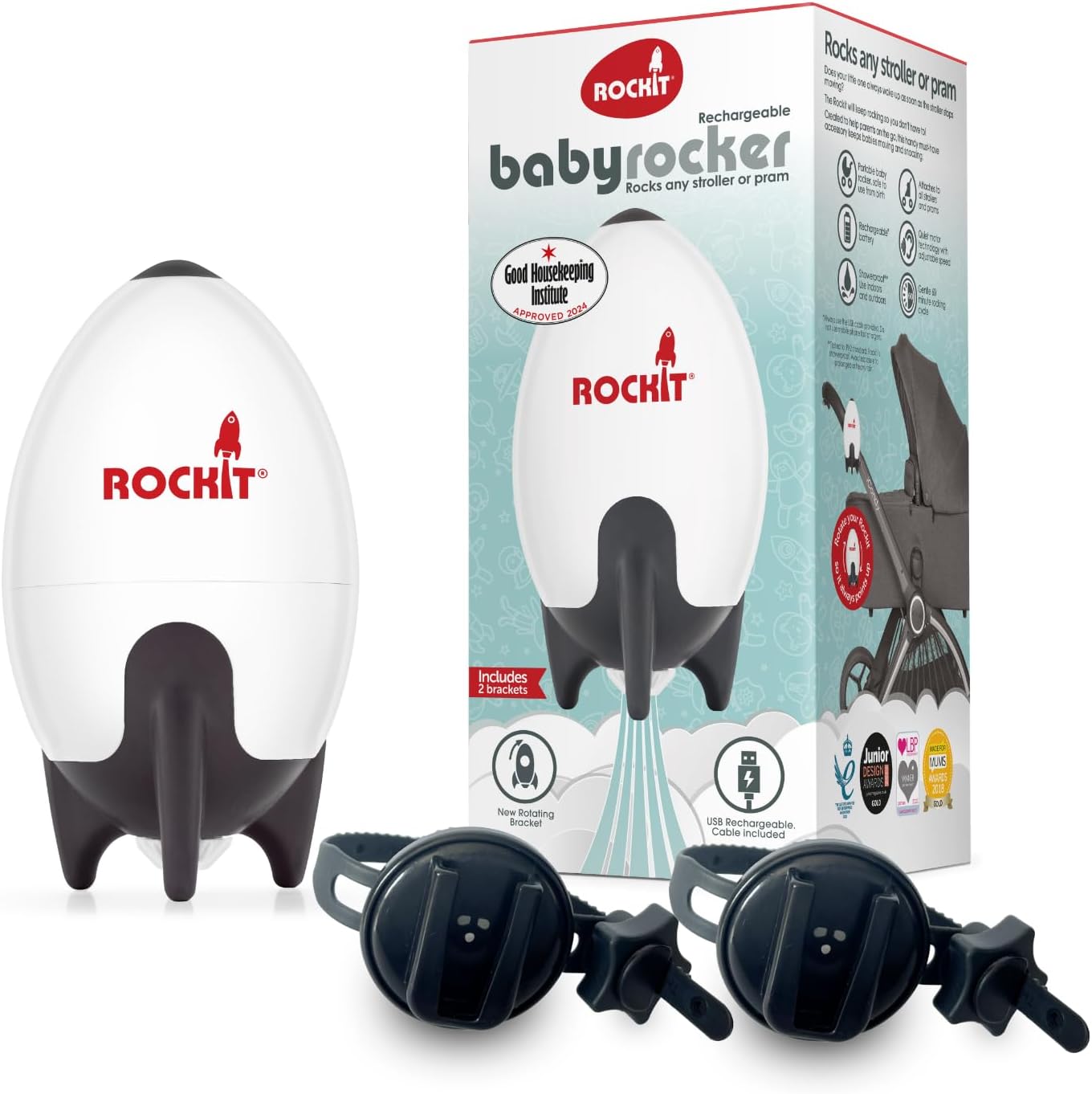 Rockit Rocker MK2 babakocsi ringató tartalék pánttal