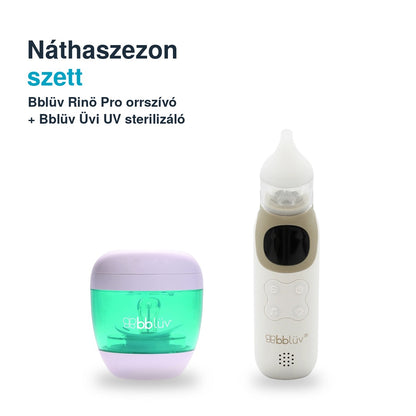 Bblüv náthaszezon szett – Rinö Pro orrszívó és Üvi UV sterilizáló