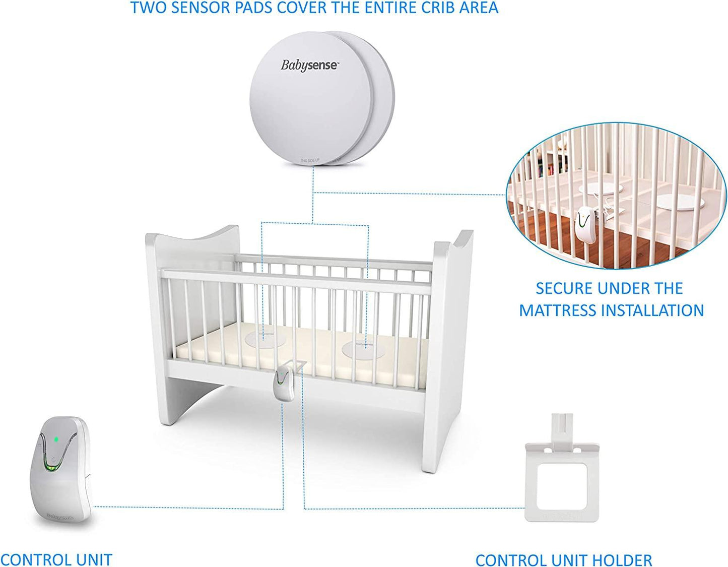 Hisense Babysense 7 légzésfigyelő készülék csecsemőknek