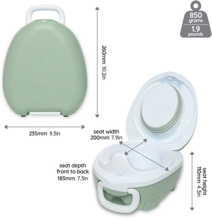My Carry Potty hordhozható bili zöld,szürke,rózsaszín,kék