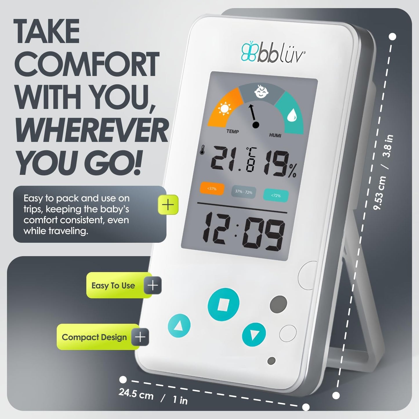 Bblüv Igrö szobahőmérő és páratartalom mérő
