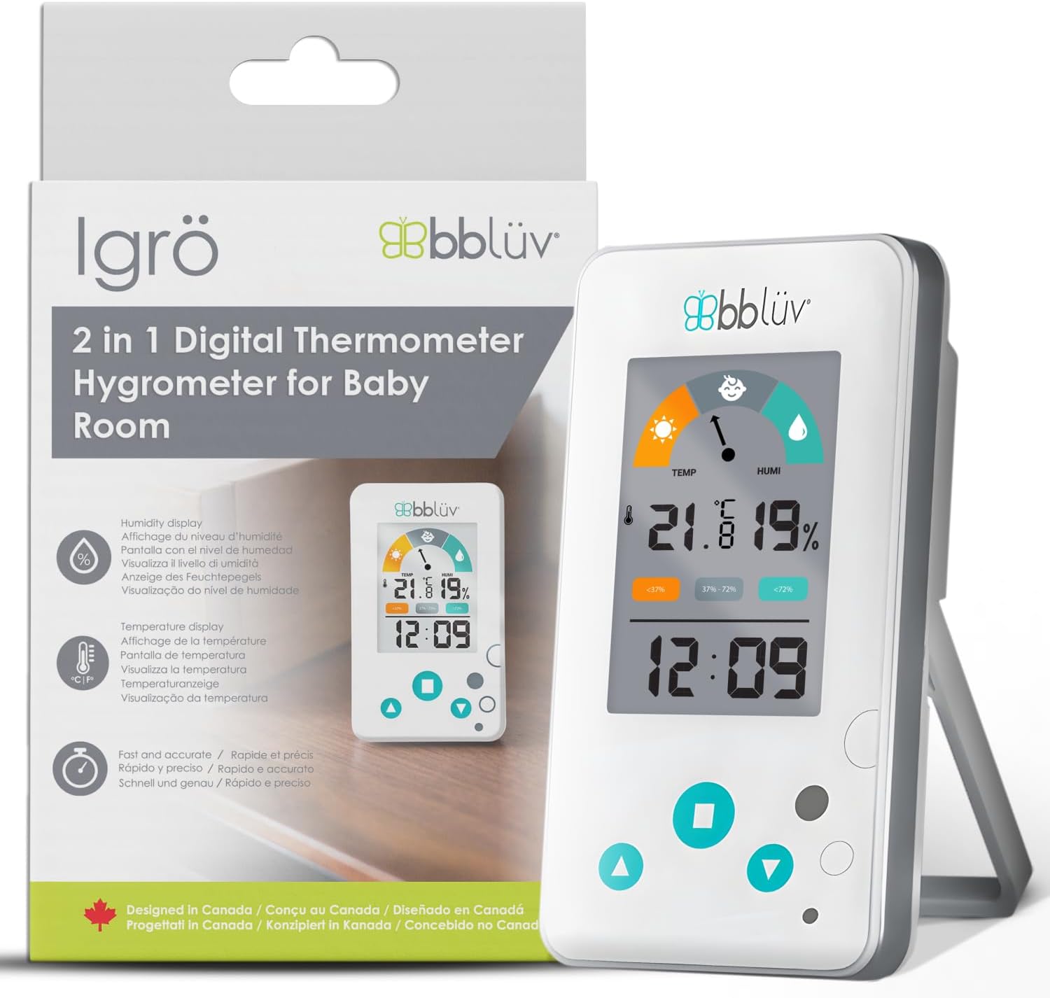 Bblüv Igrö szobahőmérő és páratartalom mérő