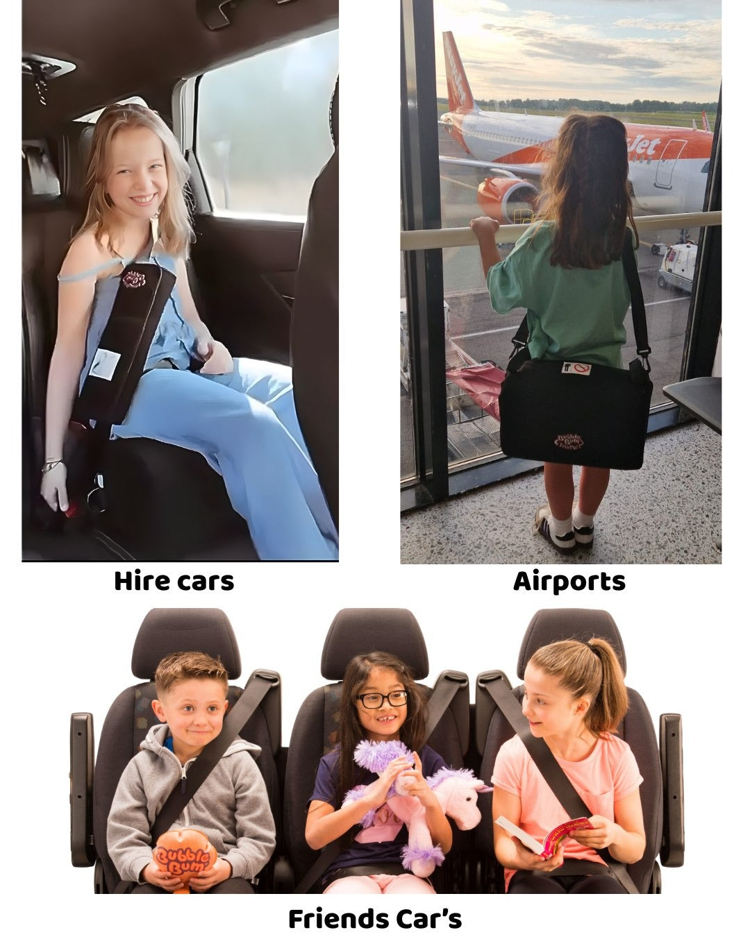 BubbleBum TelePort háttámla nélküli ülésmagasító & Bubblebum piknik takaró