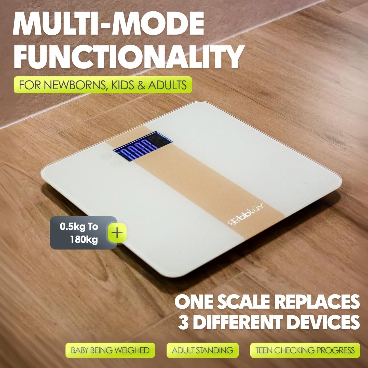 BBlüv Kilö Pro csecsemő és felnött mérleg