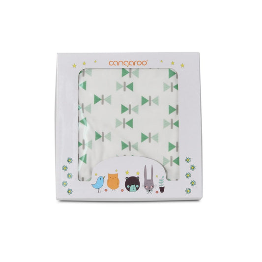 Cangaroo Mellow babatakaró corall-szurke,pink felho,zold mintas