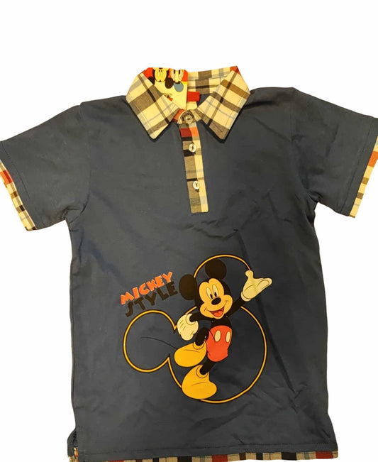 Disney Mickey Mouse galléros kisfiú póló 122