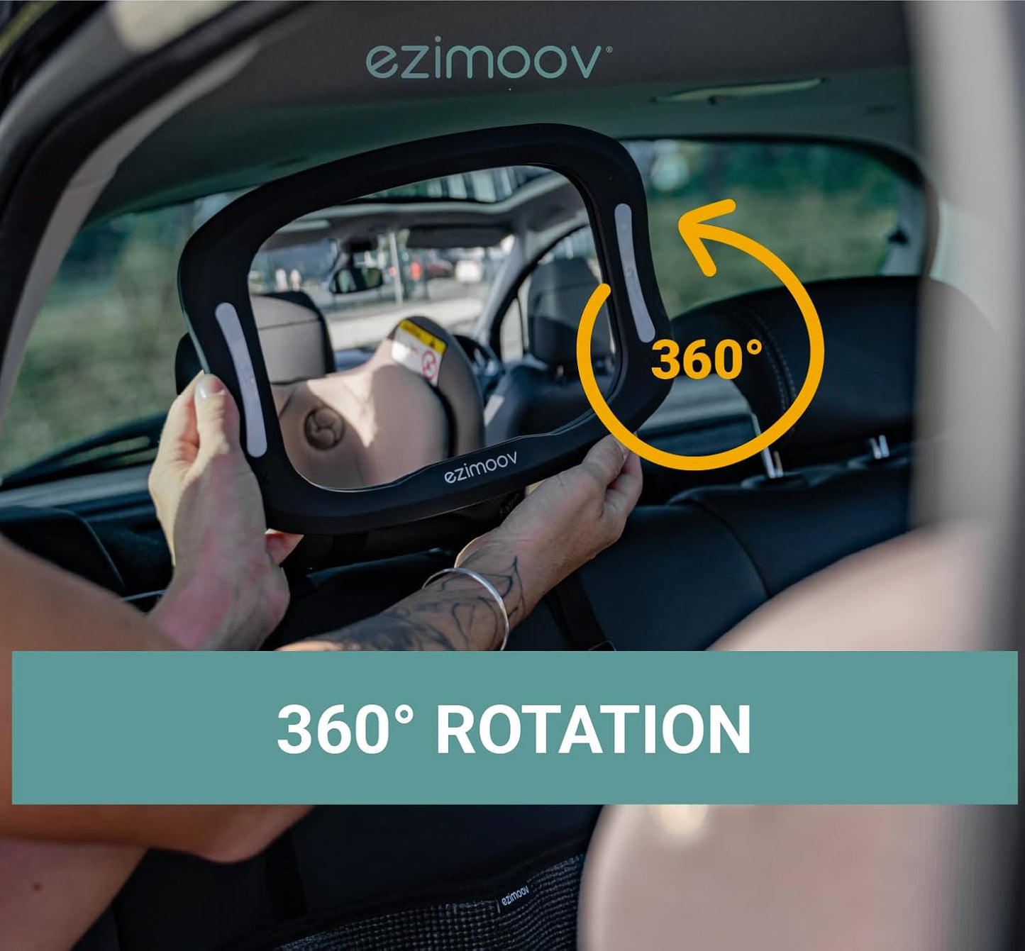 Ezimoov Mirror Led-autós tükör beépített éjszakai fénnyel és távirányítóval