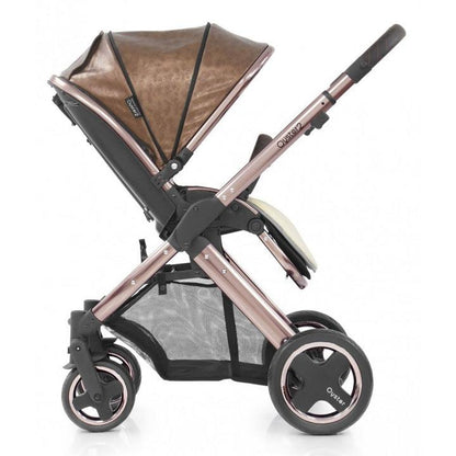 Babystyle Oyster 2 Chassis Rose Gold Copper Fabric babakocsi szett