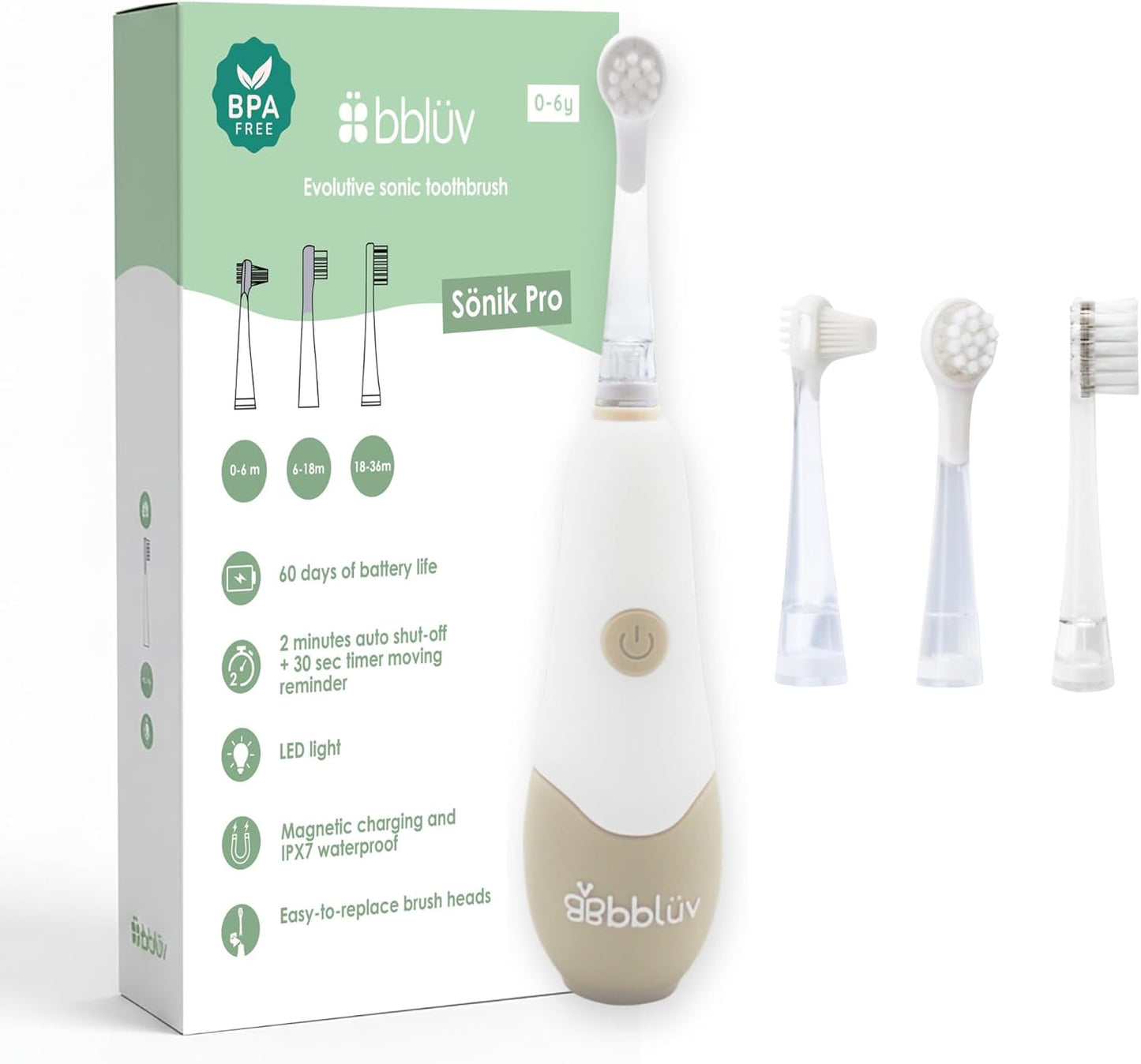 Bblüv Sönik Pro tölthető akkumulátoros kisgyerek fogkefe - BBLOVE | Bababolt és webshop